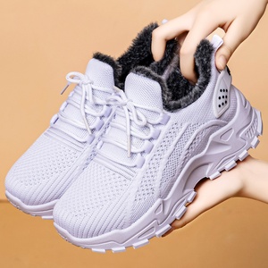 <span class=keywords><strong>Scarpe</strong></span> Casual <span class=keywords><strong>da</strong></span> <span class=keywords><strong>Donna</strong></span> - Nuovo Stile Invernale <span class=keywords><strong>con</strong></span> Fodera in Cotone, <span class=keywords><strong>Suola</strong></span> Spessa, Tomaia Robusta, Design Corto Semplice, Versione Tinta Unita - Product Image 3