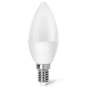 Bombilla LED C37 E14 9W, luz cálida, ahorro de energía, larga duración; ideal para iluminar hogares y espacios comerciales. - Product Image 1