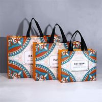 Sac d'épicerie réutilisable de polypropylène de conception non tissé Sacs à provisions réutilisables imprimés par coutume réutilisable avec le logo