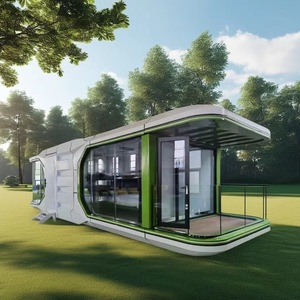 บ้านแคปซูลเคลื่อนที่ตั้งแคมป์ prefab ทันสมัยหรูหราโรงแรมรีสอร์ทเป็นมิตรกับสิ่งแวดล้อมผลิตในจีน - Product Image 1