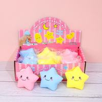 Moon and Star Shaped Soft Rubber Squeeze Toys with Slow Rebound Sensory Stress Relieving <strong>Fidget</strong> Toys for All Ages Gifts