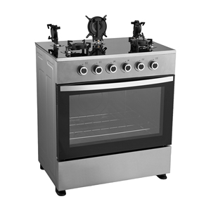 Estufa <span class=keywords><strong>de</strong></span> <span class=keywords><strong>Gas</strong></span> Independiente <span class=keywords><strong>de</strong></span> 6 Placas con <span class=keywords><strong>Horno</strong></span>, Dos Quemadores, Dos Placas Eléctricas Calientes, Acero Inoxidable, Autolimpiante, para Uso Doméstico <span class=keywords><strong>y</strong></span> Exterior - Product Image 5