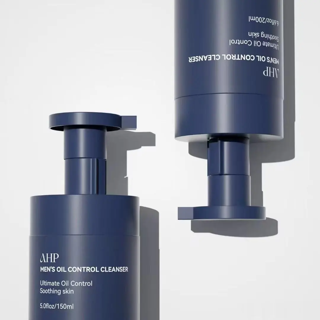 Nuovi prodotti flaconi per pompa in schiuma per lozione per Shampoo per imballaggio cosmetico in plastica blu rotonda da 200ml