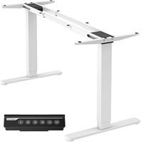 Bureau électrique convertible moderne de qualité supérieure, réglable en hauteur - Solution de bureau ergonomique et personnalisable