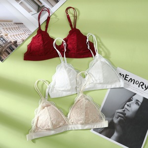 Reggiseno racerback elegante in stile francese, vestibilità slim, <span class=keywords><strong>senza</strong></span> <span class=keywords><strong>ferretto</strong></span>, con design triangolare, lingerie - Product Image 3