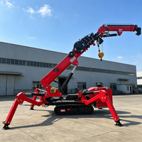 Guindaste Mini Hidráulico Elétrico e a Diesel RST L-606, Guindaste Aranha para Espaços Estreitos