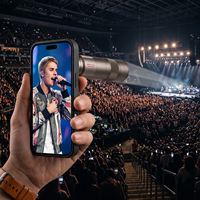 Lente Telescópica para Cámara de Teléfono de 400 mm con Clip, Cristal Óptico HD con Nano-Revestimiento, Lente Teleobjetivo con Zoom de 17 mm para Teléfonos Inteligentes Samsung