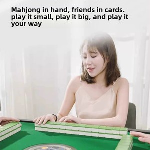 Tavolo <span class=keywords><strong>da</strong></span> Mahjong Automatico Pieghevole Anti-ribaltamento con Funzione Silenziosa e Doppio Uso come Tavolo <span class=keywords><strong>da</strong></span> Pranzo per Casa - Product Image 3