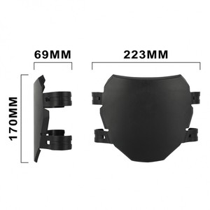 Accessoires de <span class=keywords><strong>vélo</strong></span> modifiés Qiu Long Qing Feng 79bike Tan Li : Plaque d'immatriculation avant, pare-brise avant, housse imperméable - Product Image 3
