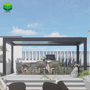 OEM pour les marques bien connues 3X3 3X4 <span class=keywords><strong>4X4</strong></span> 6X4m Patio Extérieur Aluminium Bioclimatique Pergola Couverture Aluminium Persienne Pergola - Product Image 1