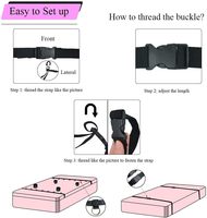 Kits de contraintes de Bondage de lit jouets BDSM avec menottes de sexe menottes de cheville bandeau ensemble de croix jeux SM pour Couples