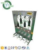 Semi auto 500B/H à 1000BPH 650ml aluminium bouteille ca p 2 4 tête buse boissons gazeuses machine de remplissage