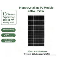 Module Solaire Photovoltaïque Monocristallin Demi-Cellule 200W-350W, Efficacité 23,5%, Vente Directe Usine, Personnalisable, Performance Stable pour l'Énergie Solaire