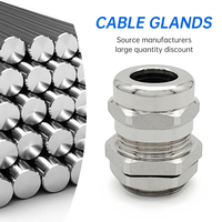 Approvisionnement d'usine G1/4 G3/8 G1/2 G3/4 G1 G1 1/2 presse-étoupes de câble électrique étanche en métal en aluminium