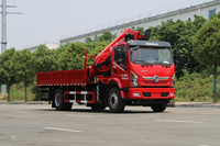 Grue à flèche articulée montée sur camion Dongfeng 10 tonnes D1L 4x2 avec bras pliable et moteur Yuchai 240 CV