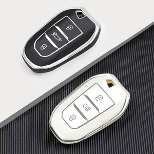 Étui souple en TPU pour clé de voiture <span class=keywords><strong>Peugeot</strong></span> <span class=keywords><strong>2008</strong></span> 3008 4008 5008 308 408 508 – Housse de protection intelligente sans clé - Product Image 1