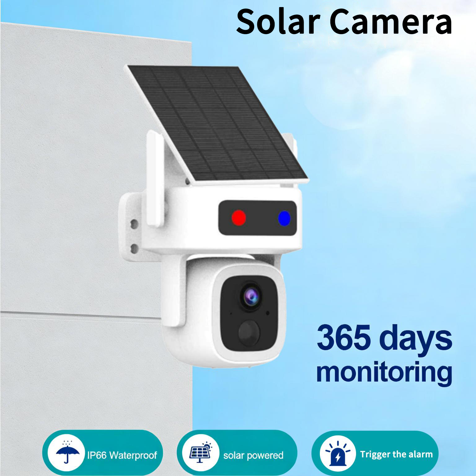 Solar Security Cameras Tuya Wireless Outdoor 4MP Pan Tilt 360 View Solar/Battery Powered 2.4G WiFi Cameras for Home Security · image 2