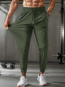 <span class=keywords><strong>Pantaloni</strong></span> Sportivi Leggeri in Pile per <span class=keywords><strong>Uomo</strong></span> con Tasche con Zip, <span class=keywords><strong>Pantaloni</strong></span> da Allenamento Ecosmart, Abbigliamento Maschile USA - Product Image 2