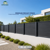 Panneau de clôture extérieur en aluminium robuste, thermolaqué, pour la sécurité et l'intimité, idéal pour les jardins résidentiels, les cours et les patios.