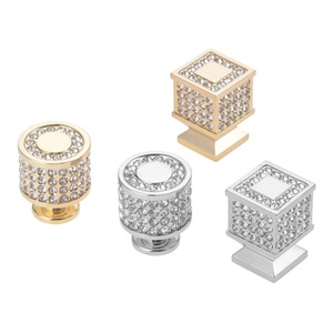 MLP50 <strong>KNOB</strong> Furniture Kitchen Bathroom Hardware Square or Round Glass Crystal Luxury Handle <strong>Knob</strong> - Product Image 2