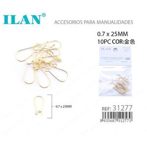 Accessori artigianali in oro Ilan per orecchini 0,7x25 mm 10 pezzi - Product Image 3