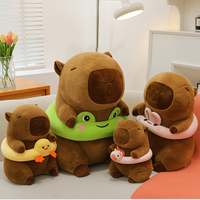 Peluche Capybara très populaire, 8 pouces, avec accessoires, plusieurs styles, adorable poupée, cadeau, vente en gros