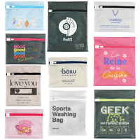 Sac à linge en maille personnalisé pour machine à laver, soutien-gorge, lingerie, sac de lavage en maille zippé avec logo