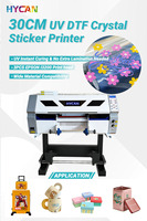 Imprimante jet d'encre UV DTF A3 avec double tête XP600, automatique, multicolore, nouvelle génération, pour étiquettes/cartes/tubes/autocollants DIY