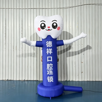 Mascotte dentaire gonflable personnalisée de 3 m, Danseur d'air en forme de dent, en tissu Oxford imperméable et résistant au soleil pour événements et ouvertures de magasins