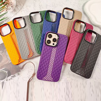 Coque Arrière de Protection Antidérapante pour iPhone 11 12 13 14 15 16 Pro Max, Étui de Téléphone Portable Couleur Unie Mince et Rafraîchissant