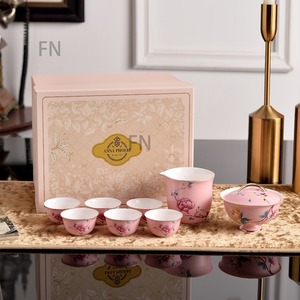 Luxury Fine Bone China Heat Resistant Oval Relief Flowers English Royal Style Coffee & <b>Tea</b> <b>Pot</b> <b>Set</b> From Guangdong for Gift - Product Image 1