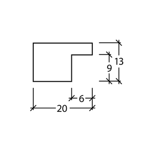 Moldurarte Modern Hybrid Wooden Picture <b>Frame</b> Moulding <b>Multiple</b> Color Selectable Wood Construction <b>Frame</b> Moulding - Product Image 6