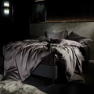 नमूना अनुकूलित बांस बिस्तर सेट Tc300 शीतलन लुभावनी बांस बिस्तर शीट सेट