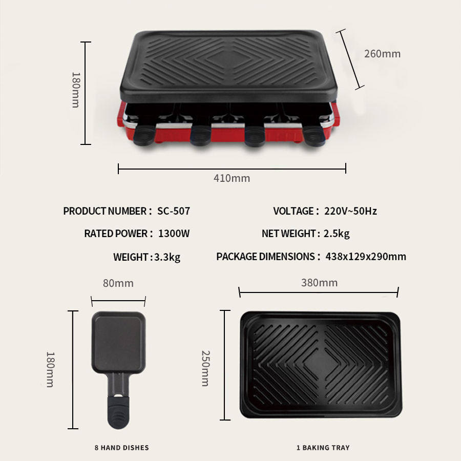 Griglia Elettrica Coreana Doppio Uso | Barbecue + Hotpot | Senza Fumo, 220V - Foto 11