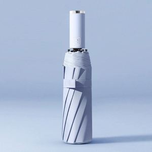 Custom Logo Portable Ring Handle Vinyl Sunscreen Foldable Wholesale Sunny Rainy Sun Capsule Folding Small Mini Pocket Umbrella - Product Image 5