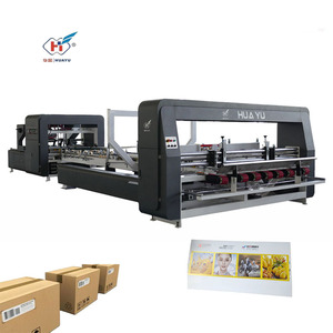 Macchina per incollaggio a scatola ondulata ad alta velocità completamente automatica Flexo cartella incollatrice piegatrice - Product Image 2