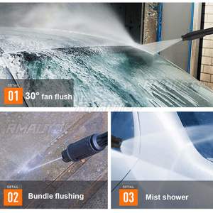 Hidrolavadora Inalámbrica de Alta Presión de 800W, Batería de Litio Recargable, Pistola de Agua Portátil, Generador de Espuma, 24V/16.8V - Product Image 2