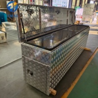 Remorque en aluminium de 2,9 m avec trois portes, serrure personnalisée de haute qualité, boîte à outils de rangement étanche pour caravane et camping-car