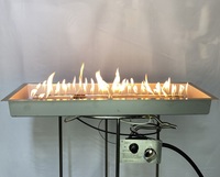Kit de brûleur à gaz rectangulaire en acier inoxydable 738x280 mm pour foyer extérieur – Offre spéciale