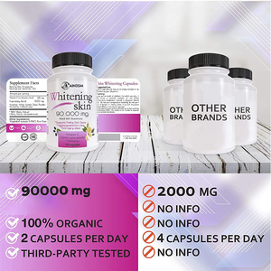Capsule de blanchiment de la peau à l'extrait de cannelle et de citron, étiquette personnalisée, L-glutathion, complément alimentaire pour blanchir la peau - Product Image 6