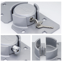 MK618 Rondelle de porte de sentier en laiton robuste de haute sécurité Cadenas de rondelle de hockey avec système de clé à disque