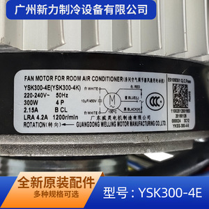 มอเตอร์พัดลมเครื่องปรับอากาศ YSK300-4E แบบเฟสเดียว อะซิงโครนัส AC220V ดีไซน์โลหะที่มีความแม่นยำสูง - Product Image 5