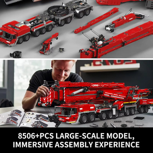 MOULD KING 17007/17008 Technical Car Toys Motorized LTM 11200 Crane Truck Building Block Assembly <b>Model</b> Brick Kid Christmas Gift - Product Image 5