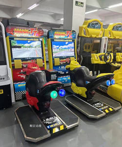 Simulateur de <span class=keywords><strong>moto</strong></span> à double connexion Machine de jeu interactive parent-enfant à pièces avec garantie d'un an - Product Image 2