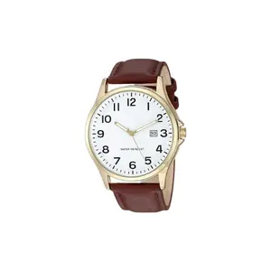 Estilo clássico fácil de ler relógios Ponteiro luminoso Business Man Watch Quartz Leather Watch Strap