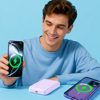 Chargeur de batterie magnétique sans fil, Powerbanks 15W, charge rapide PD22.5W, type C, Power Bank sans fil pour iPhone