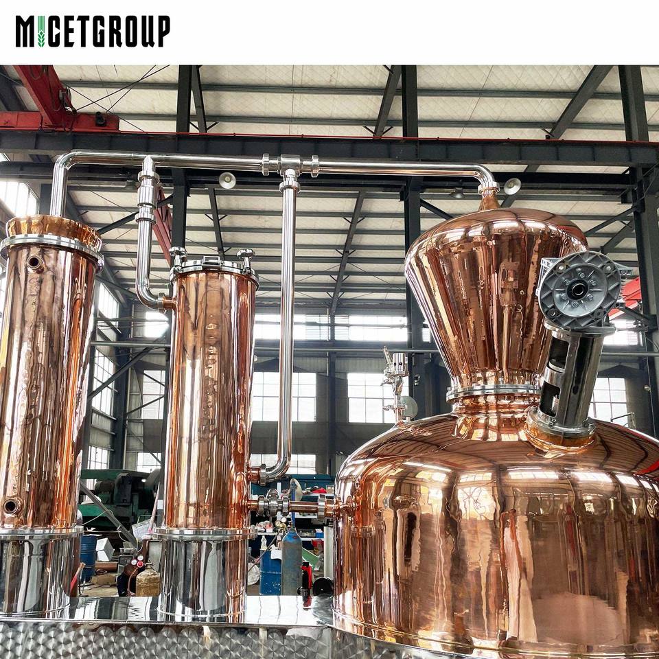 Mircet 2000L MICET Gin Distillation Machine Copper Arm Pot Style Traditional ...