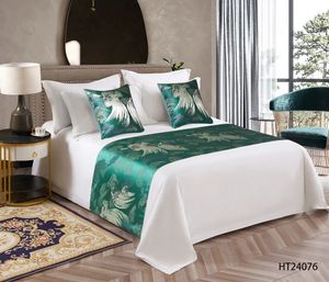 Sanhoo bông tấm trắng đồng bằng <span class=keywords><strong>Comforter</strong></span> Bộ giường RUNNERS và đệm nhà khách sạn - Product Image 3