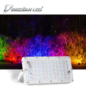Dingdian LED 50 Wát điều khiển từ xa RGB đèn pha đầy màu sắc đèn cho công viên quảng trường Đài phun nước ngoài trời trang trí chiếu sáng cảnh quan - Product Image 4