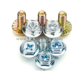 Pernos de Brida con Cabeza Hexagonal y Ranura Cruzada, Zincados, DIN6921 - Product Image 3